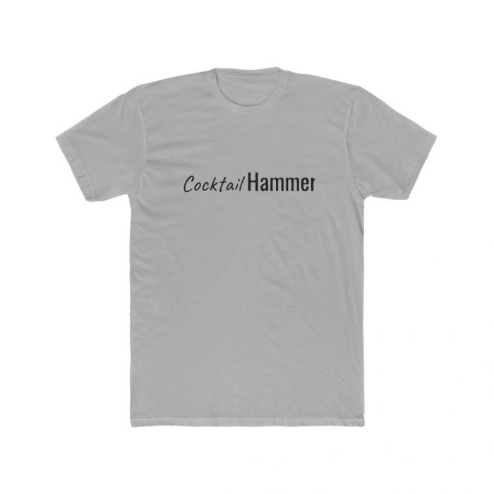 T-shirt - shirt - cocktail hammer men's cotton crew tee - solid light grey, s - cocktail hammer men's cotton crew tee - solid light grey, s - cocktail hammer)