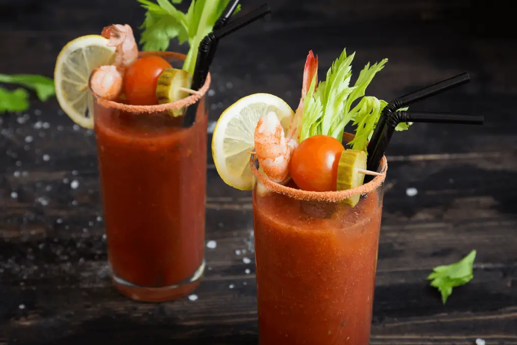 Two bloody marys