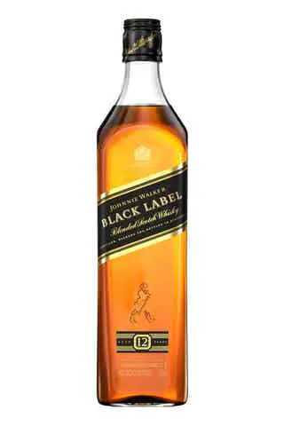 Johnnie walker blended scotch black label whiskey 750ml