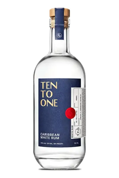 Ten to one caribbean white rum