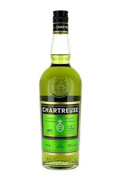 Chartreuse green liqueur