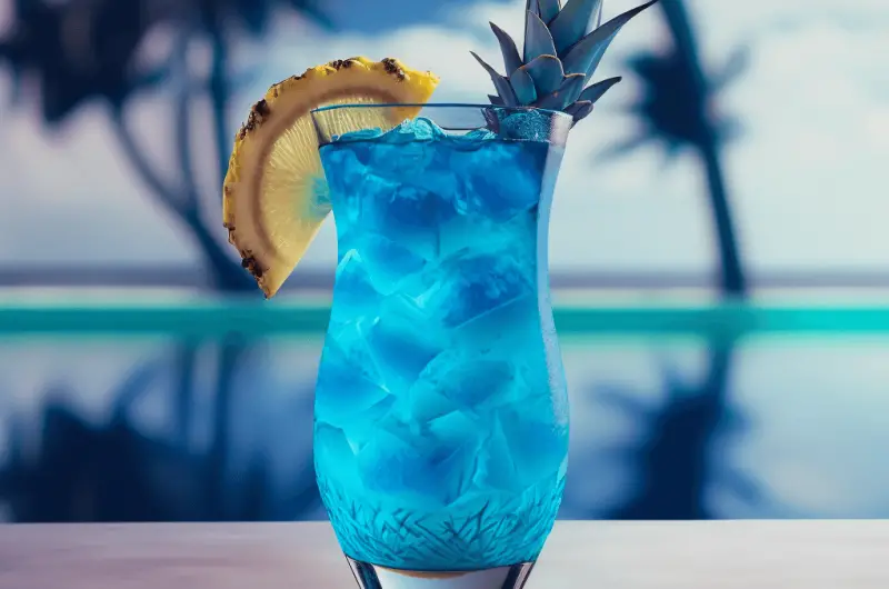 Frozen blue hawaiian