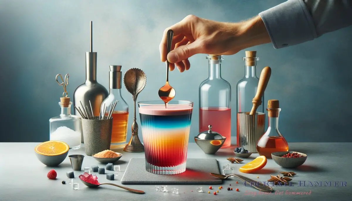 Featured image for a blog post called layered cocktails how to master the art of stratifying your drink like a pro .