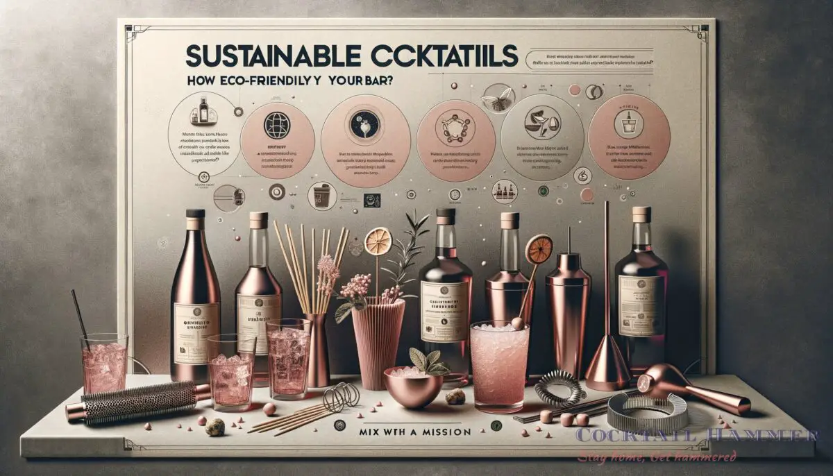 Featured image for a blog post called sustainable cocktails how eco friendly is your bar mix with a mission.