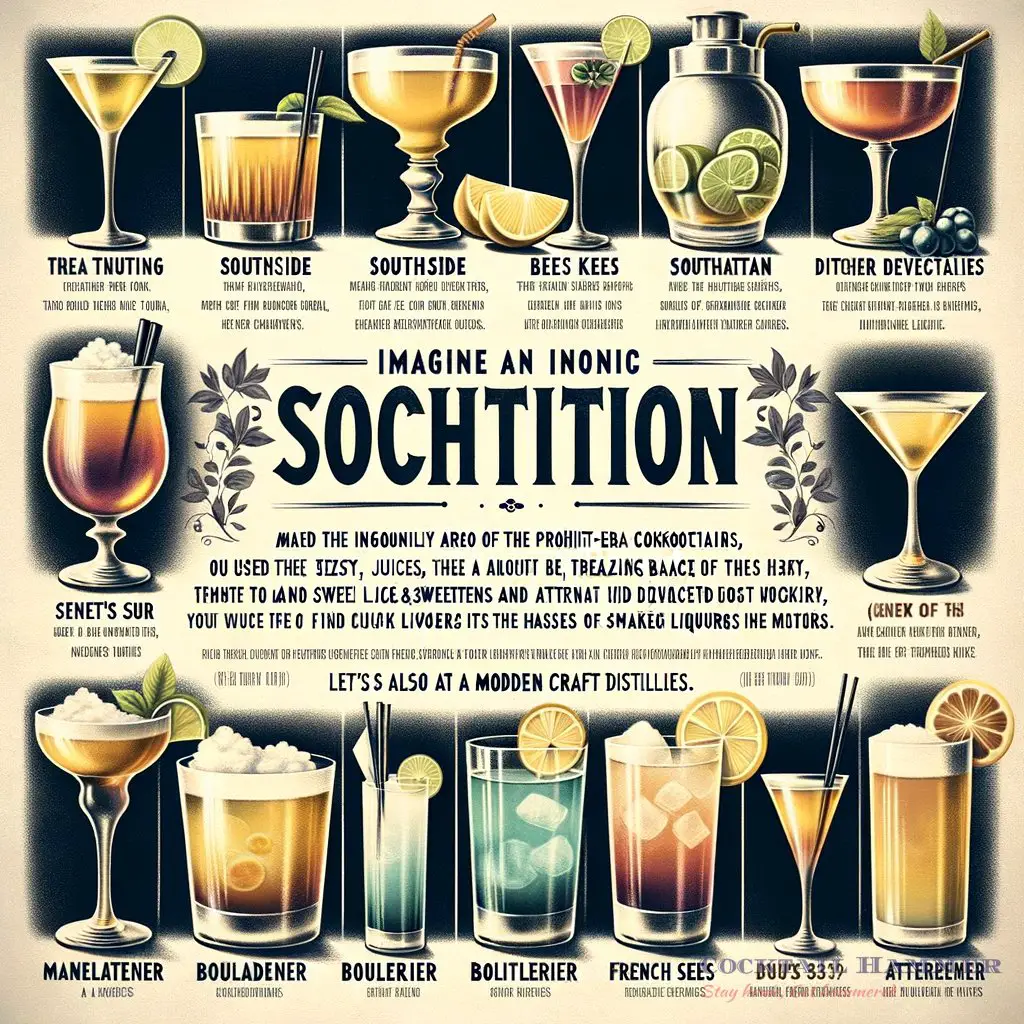 Supplemental image for a blog post called 'prohibition cocktails: what's their secret? Explore vintage mixes'.