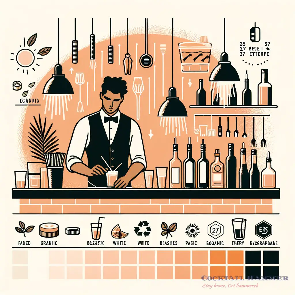 Supplemental image for a blog post called 'sustainable cocktails: how eco-friendly is your bar? Mix with a mission'.